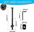 Hincell M6x120mm 12Set Bunk Bed Bolts,Hex Drive Socket Cap Furniture Barrel Screws Bolt Nuts Assortment Kit