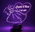 16 Wedding Couple Heart Love Night Light Up Lamp LED Stand Engraved Table Lamp Custom Engraved Room Decor Featuring