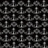 3dRose 8 Inch Shabby Chandelier White On Black Trendy Modern Damask Pattern Ceramic Tile