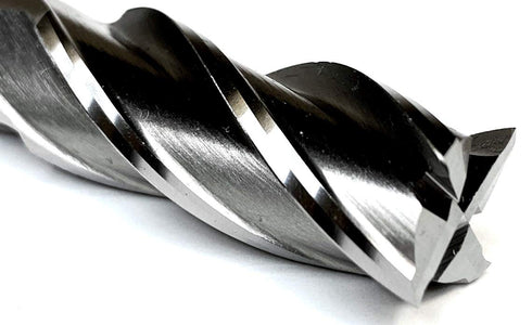 HHIP 5802-0562 4 Flute High Speed Steel Single End Center Cut End Mill, 9/16" x 1/2"