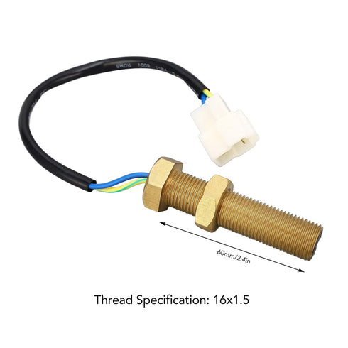 M16x1.5 Magnetic Rotate Speed Sensor Pick Up Sender Gear Teeth with IP44 for Measure The Engine Rotation Speed