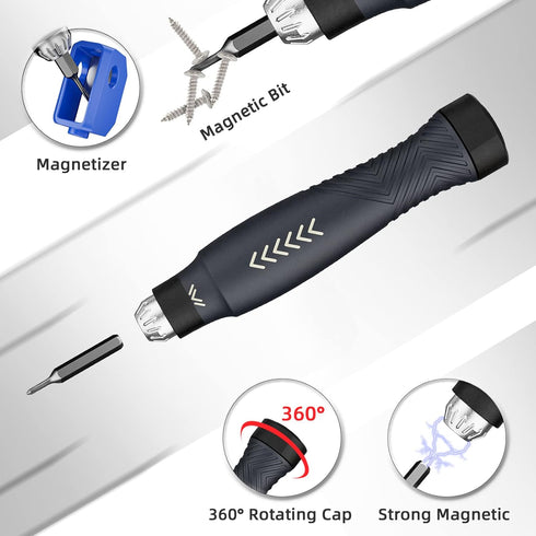 JAKEMY Precision Screwdriver Set, 25 in 1 Building-block Repair Tool Kit for Laptop, Computer, iPhone, Eyeglasses