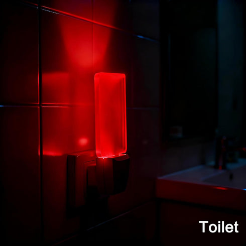 2 Pack, 0.5W Red Night Lights Plug in Red Light Night Light with Dusk to Dawn Sensor, Auto On/Off LED Night Light Plug
