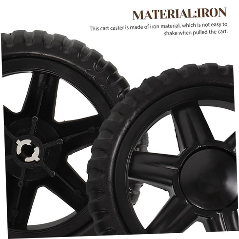 4pcs ULTECHNOVO Shopping Cart Wheel Rolling Cart Wheel for Grocery Trolley Heavy Duty Easy Installation Suitable