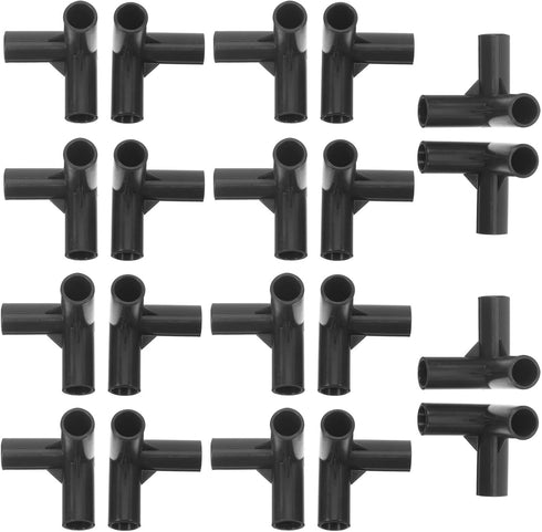 VOSAREA 20pcs Shoe Rack Connectors: Modular 11mm Tube Joints - Diy Storage