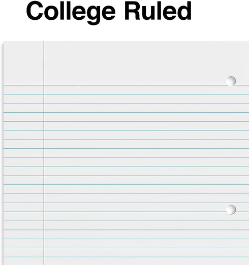 Staples 1-Subject Notebooks, 8" x 10.5", College Ruled, 70 Sheets, 6/Pack (ST58376C)