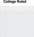 Staples 1-Subject Notebooks, 8" x 10.5", College Ruled, 70 Sheets, 6/Pack (ST58376C)