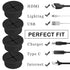12 Pcs Silicone Cable Grommet, 3/4" Wire Hole Cover for Cable Management, Desk Grommet for Office Home (Black)