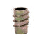 E-Z LOK Knife Threaded Insert for Soft Wood, Zinc Hex-Flush Thread Inserts, Pack of 100
