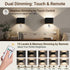 JKHTBDM 2 Pack 3 6000mAh Motion Sensor Wall Light with Remote Control Colors Wireless Wall Sconces LED Indoor Up