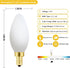 E12 Bulb 6W E12 Bulb 60 4000K AC120V 600LM Dimmable B11 Pack 6 Frosted led Equivalent Candelabra watt Daylight Matt