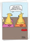 NobleWorks - 1 Happy Birthday Cartoon Greeting Card, Funny Notecard with Envelope, Comic Stationery
