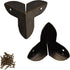 bociloy 24PCS 0.87" 0.87" Metal Box Corner Protectors, x Antique Bronze Triangle Edge Guard for Furniture, Cabinet