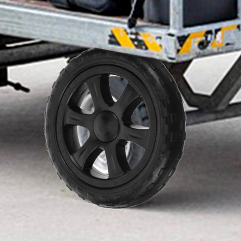 4pcs NOLITOY Heavy Duty Shopping Cart Replacement Wheels for Folding Grocery Trolley with Snowflake Design Sturdy
