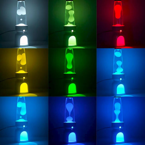 MLATAOOYG 13 Candle-Shaped Liquid Motion Lamp - Retro Mood Light with Mesmerizing Wax Flow, Color-Changing Night Light