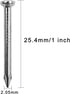 200 Pcs Galvanized Steel Nails for Masonry, Concrete Wall Nail for Woodworking, Suitable for Drywall and Pine (2.5CM)
