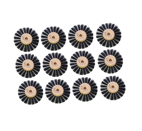 Generic Lathe Round Bristles Brush Size B4 Wood Center 1 Row of Bristles