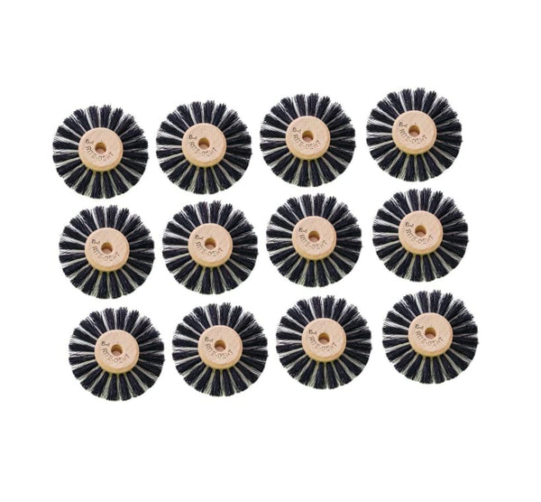 Generic Lathe Round Bristles Brush Size B4 Wood Center 1 Row of Bristles