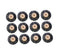 Generic Lathe Round Bristles Brush Size B4 Wood Center 1 Row of Bristles