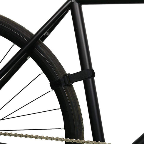 Adjustable and Reusable Hook and Loop Cinch Straps - 10 Pack (12" x 0.8", Black)