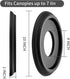 EIFHYT 2 Pack 10" 4" 1" 7-1/4") Molded PU Ceiling Medallion for Light Fixtures and Pendants, OD x ID x P (Fits Canopies