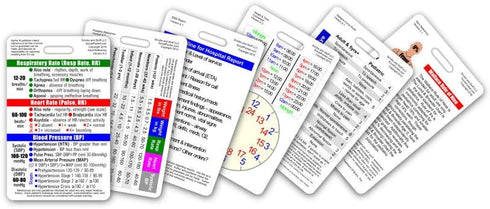 Mini EMT/First Responder Vertical Badge Card Set - 6 Cards