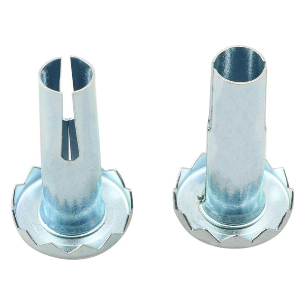 heyous 8PCS Metal Caster Sockets - 3/8" x 1-1/4" Furniture Insert Wheel Mounting Stem for Chair Legs