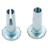 heyous 8PCS Metal Caster Sockets - 3/8" x 1-1/4" Furniture Insert Wheel Mounting Stem for Chair Legs
