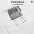 A8367BN LANC Bathroom Toilet Paper Holder with Shelf, Brushed Nickel Toilet Paper Roll Holder with Wipes Shelf