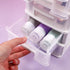 Drawer Storage Plastic Drawers Organizer: 5-layer Office Desk Organizer with Drawers, Small Plastic Drawers Organizer