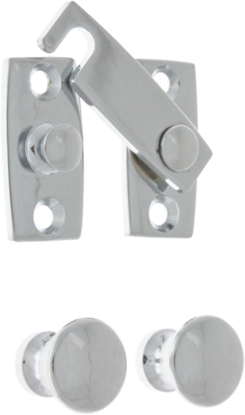 IDH by St. Simons 21021-026 Professional Grade Quality Genuine Solid Brass Shutter bar Kit, Polished Chrome