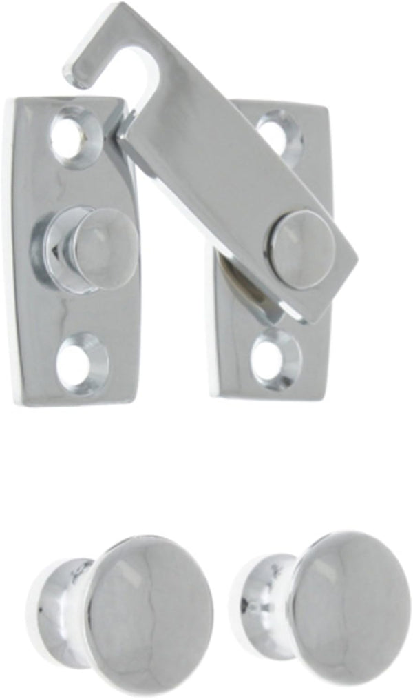 IDH by St. Simons 21021-026 Professional Grade Quality Genuine Solid Brass Shutter bar Kit, Polished Chrome
