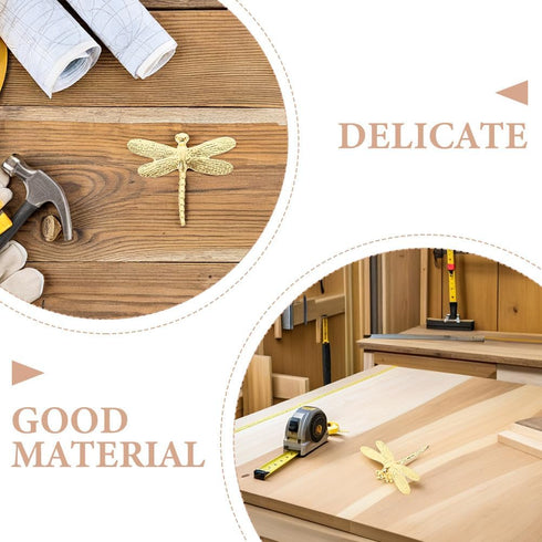4pcs PRETYZOOM Dragonfly Cabinet Knobs: Vintage Cabinet Knobs Drawer Handles - Drawer Pull Handle Furniture Hardware