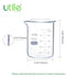 Utile 250ml Beaker Set, Upgraded Thickening Low Form Borosilicate Glass Beakers, 12pcs of 8.5oz Graduated Beakers