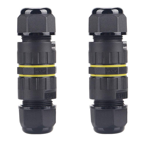 COMOPEZ 3Pin IP68 Waterproof Junction Connector Box, 3 Pole Electrical Box for Underground Outdoor Light
