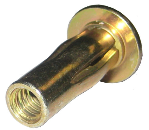 S25MG280 Steel PRE-BULBED Shank, Multi-Grip Rivet-NUT Gold ZINC Finish, 1/4-20 X .020-.280 Grip Range, Pack of 25