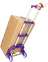 WISLAS 200 lbs Folding Hand Truck Dolly, Capacity Dolly Cart, Aluminum Portable Foldable Hand Cart with Retractable
