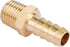 U.S. Solid Brass Hose Fitting Adapter, 3/8" Barb x 1/4" NPT Male Pipe Fittings