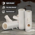 QQSU3431-5 Plastic PEX Poly Alloy Reducing Tee Barb Pipe Fitting, 3/4'' x 3/4'' x 1/2'', White (5 Pack)