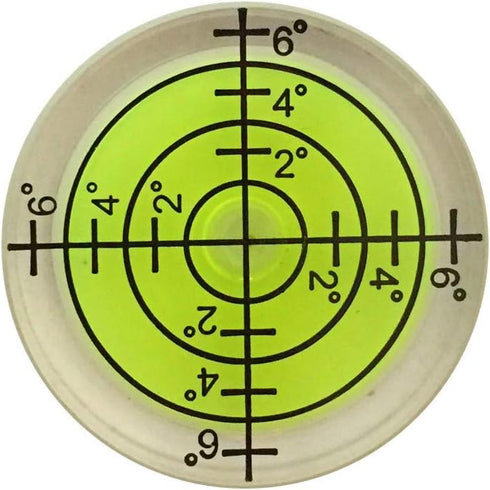 6 pcs Bubble Spirit Level, 32x7mm Circular Level Bubble for RV, Travel Trailer, Tripod, Phonograph, Turntable by YOTOM