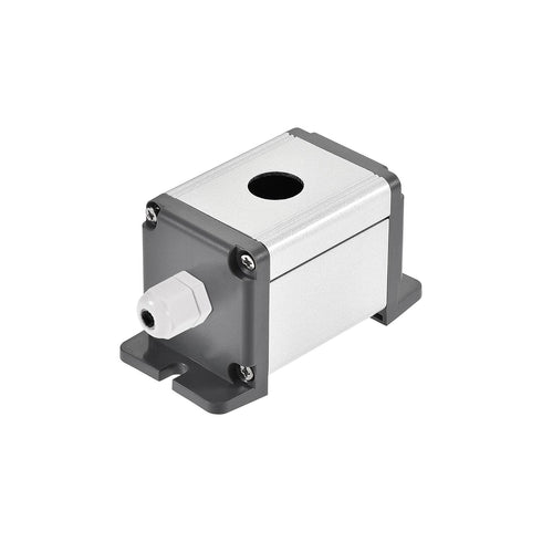 uxcell Single Holes 16mm Aluminum Switch Button Station Box with PG7 Cable Gland and Mounting Base