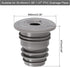 uxcell Drain Pipe Seal Ring, Silicone Ring Washing Machine Sealing Plug, Anti-Odor Floor Drain Plug Sewer Pipe Seal Ring Sealing Cover for 35-40mm PVC Drainage Pipes, Grey