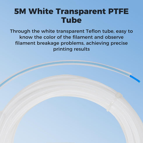 2.5mm 4mm 5M/16.4ft, 2 X1/ X1C/ P1P/ P1S/ A1/ A1 MMU3, K1 3 V3 3D Sovol PTFE Tube ID OD, Length with Couplers & Tubing