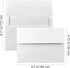 VANRA 150 Pack A6 Invitation Envelopes for 4x6 Greeting Cards Self Seal A6 White Envelopes Bulk Gummed Flap for Wedding Invitations by VANRA
