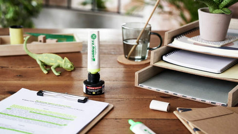 edding 24 EcoLine highlighter - orange - 1 chisel nip 2-5 mm - refillable, recyclable material for marking texts