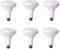 Elitco Lighting BR40LED201-6PK LED-Household-Light-Bulbs Led BR40, 2700K, 120, CRI80, Ul, 15W, 75W Equivalent, 25000Hrs,