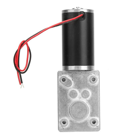 FTVOGUE 24V 10rpm Worm Gear Motor, Speed Reduce Electric Motor for DIY Robot Rotating Table