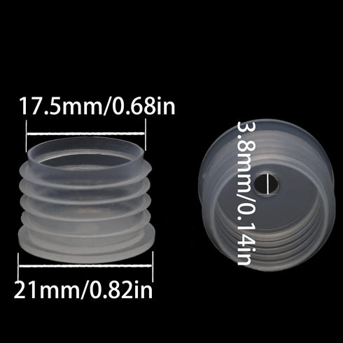 50PCS 21mm Medical Bottle Adapters Dosing Adaptor Press-in Medicine Bottle Adapter for Syringe, Medicine Bottle Syringe Adapter For Oral Dispensers