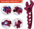 AN Adjustable Wrench, Lightweight Aluminum Hose Fitting Tool Spanner AN3-AN12 (Red)