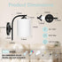 1 E26 Bulbs CANMEIJIA Wall Sconce Light, Modern Wall Light Fixture, Bathroom Vanity Lights with Matte Black Wall Lamp